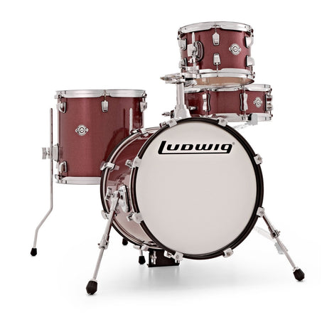 Ludwig Breakbeats by Questlove 4Pc Shell Pack in Wine Red Sparkle