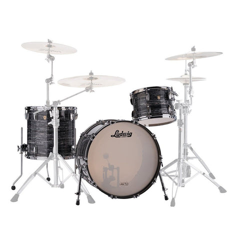 Ludwig USA Classic Maple 22" FAB Shell Pack in Vintage Black Oyster