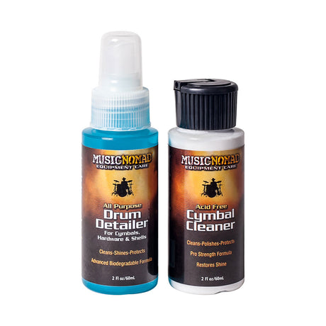 Music Nomad Drum & Cymbal Care System (Trial Size) - Drum Detailer, Cymbal Cleaner