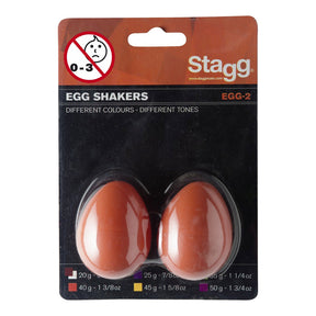 Stagg Egg Shakers in Orange (Pack of 2) 40g