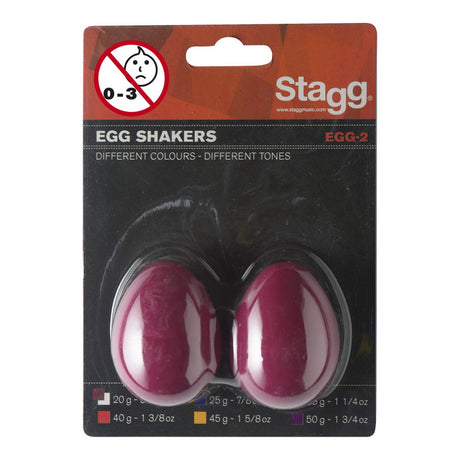 Stagg Egg Shakers in Red (Pack of 2) 20g