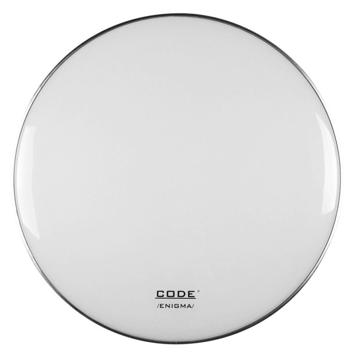 Code Enigma Bass Drum Display Heads in White