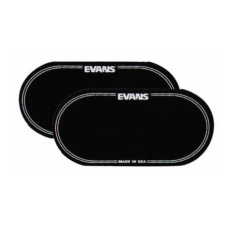 Evans EQ Black Nylon Double Pedal Bass Drum Patch (Pack of 2)