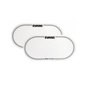 Evans EQ Clear Plastic Double Pedal Bass Drum Patch (Pack of 2)
