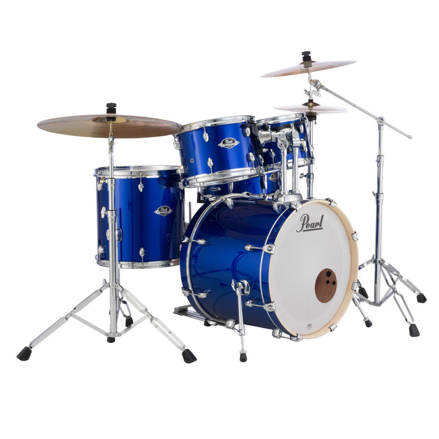 Pearl Export EXX Drum Kit - 20"BD, 10"RT, 12"RT, 14"FT & 14"SD - High Voltage Blue