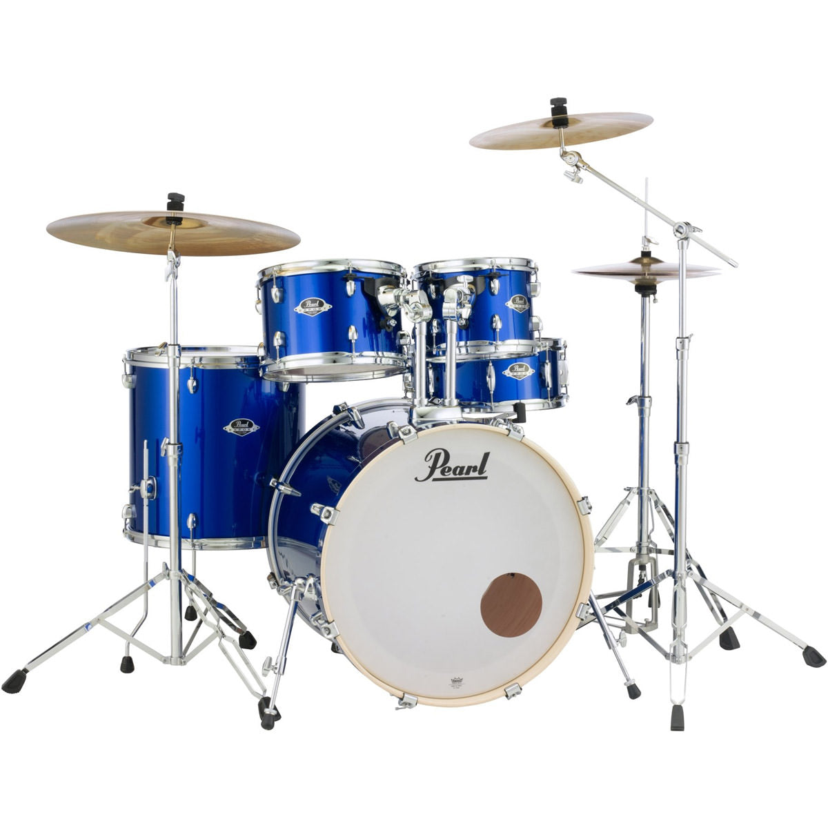 Pearl Export EXX Drum Kit - 22"BD, 10"RT, 12"RT, 16"FT & 14"SD - High Voltage Blue