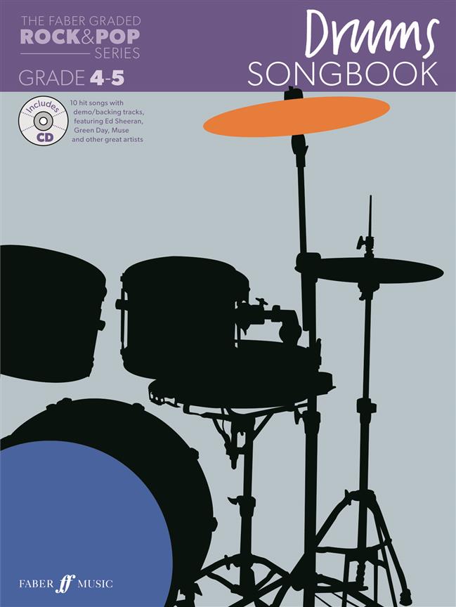 Faber Graded Rock & Pop Drums Songbook - Grade 4-5
