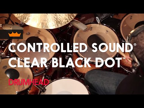 Remo Controlled Sound - Clear Black Dot (CS Dot)