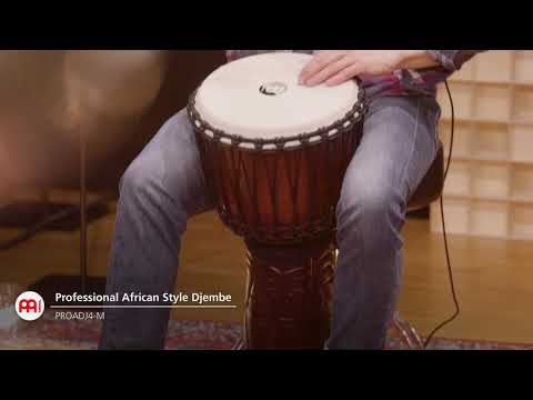 Meinl Professional African Style Rope Tuned Djembe - African Queen Carving