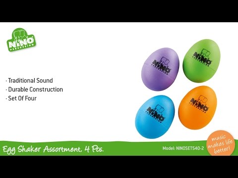 Nino Percussion Egg Shakers (4 Pack Assortment) Set 2