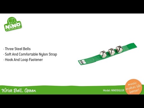 Nino Percussion Wrist Bells - Green