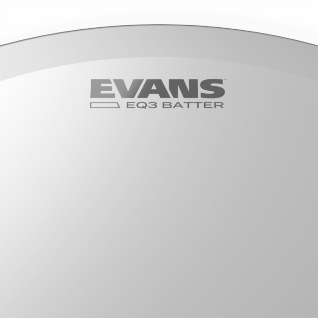 Evans EQ3 Bass Drum Batter Heads - Frosted