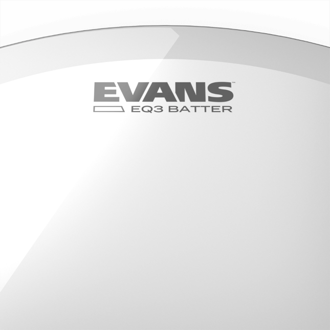 Evans EQ3 Bass Drum Batter Heads - Clear