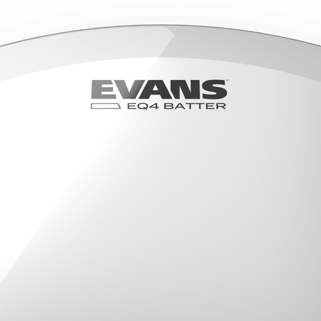 Evans EQ4 Bass Drum Batter Heads - Clear