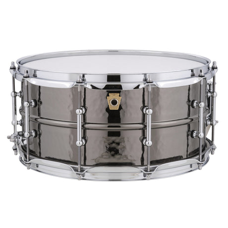 Ludwig Black Beauty 14"x6.5" Hammered Brass Snare - Tube Lug