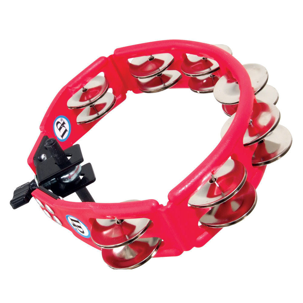 LP Percussion LP161 Cyclops Mountable Tambourine in Red - Steel Jingles