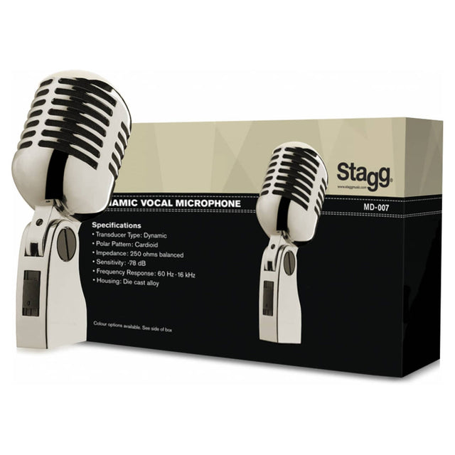 Stagg MD-007CRH '50s Style Dynamic Vocal Microphone