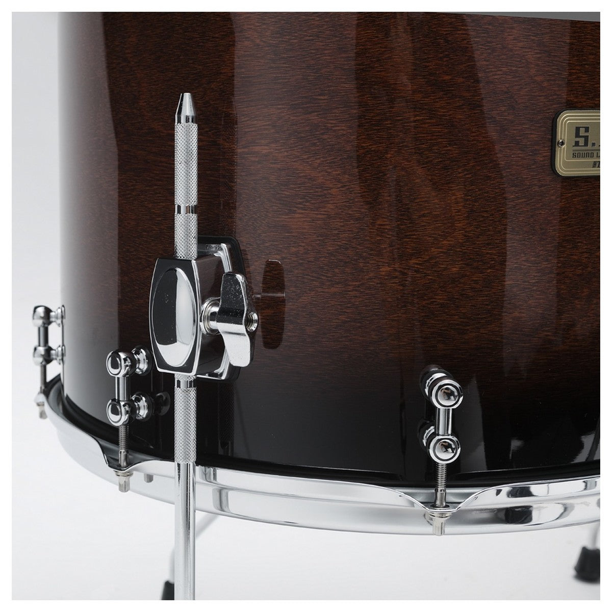 Tama S.L.P. "Dynamic Kapur" Shell Pack in Gloss Black Kapur Burst