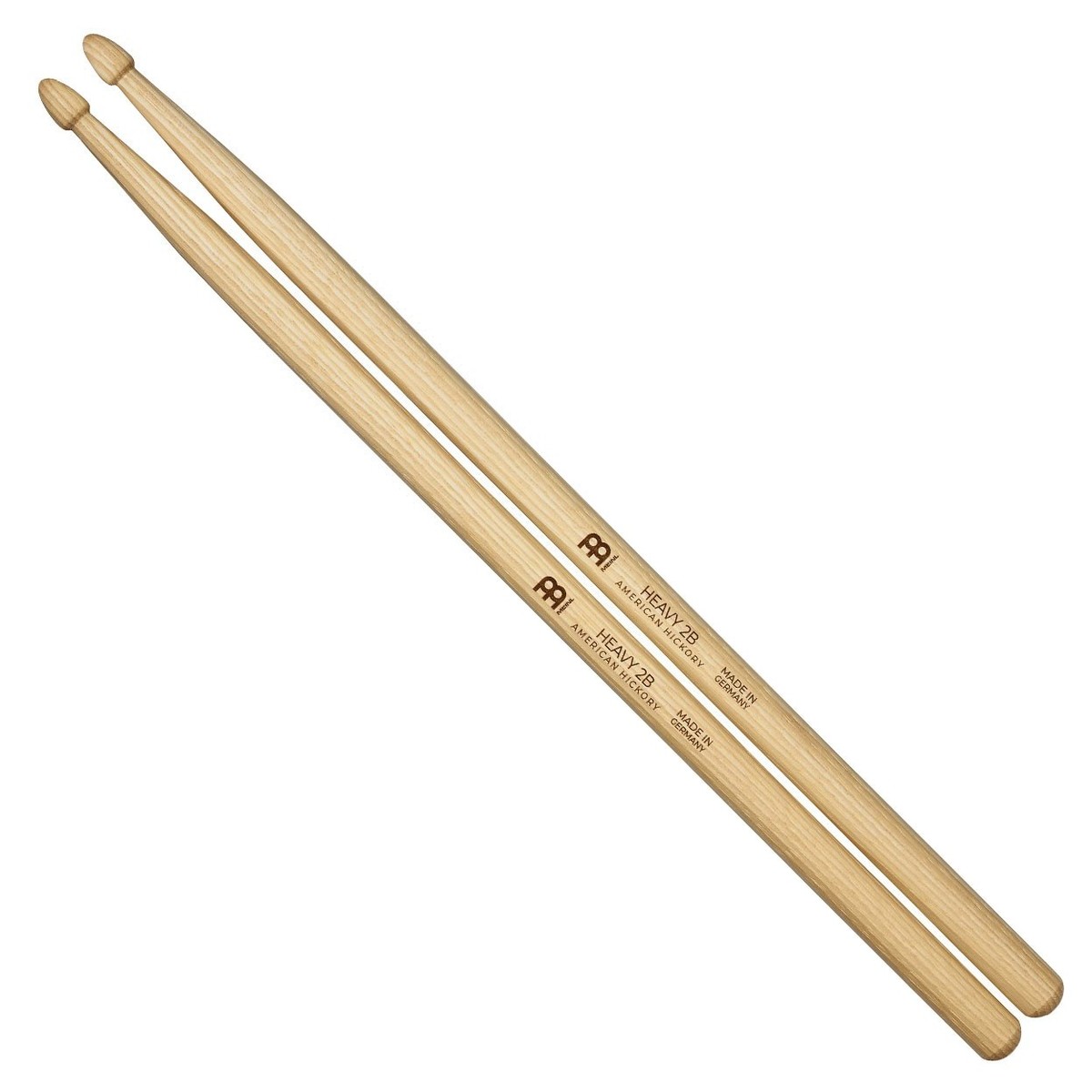 Meinl Heavy 2B Wood Tip Hickory Drumsticks