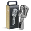 Stagg SDM100 Vintage Dynamic Vocal Microphone in Chrome (XLR-XLR Included)