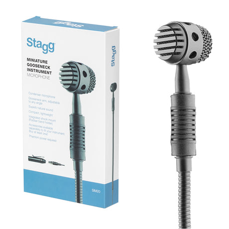 Stagg SIM20 Miniature Gooseneck Instrument Microphone