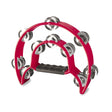 Stagg Cutaway Plastic Tambourine in Red - 20 Jingles