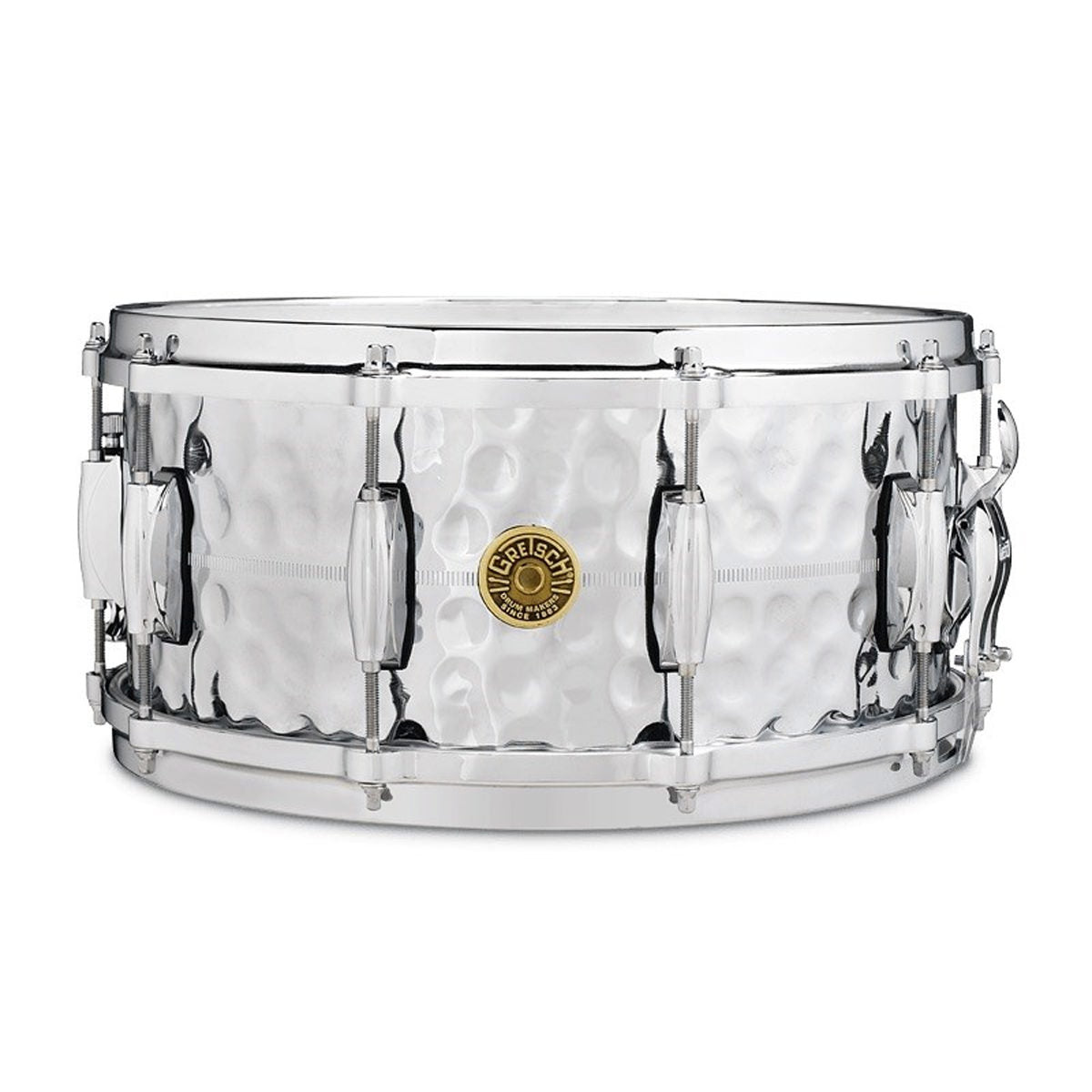Gretsch USA Hammered Chrome Over Brass 14"x6.5" Snare Drum